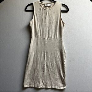 Modern Revival Tie Dye Cream Sleeveless Dress Sz S